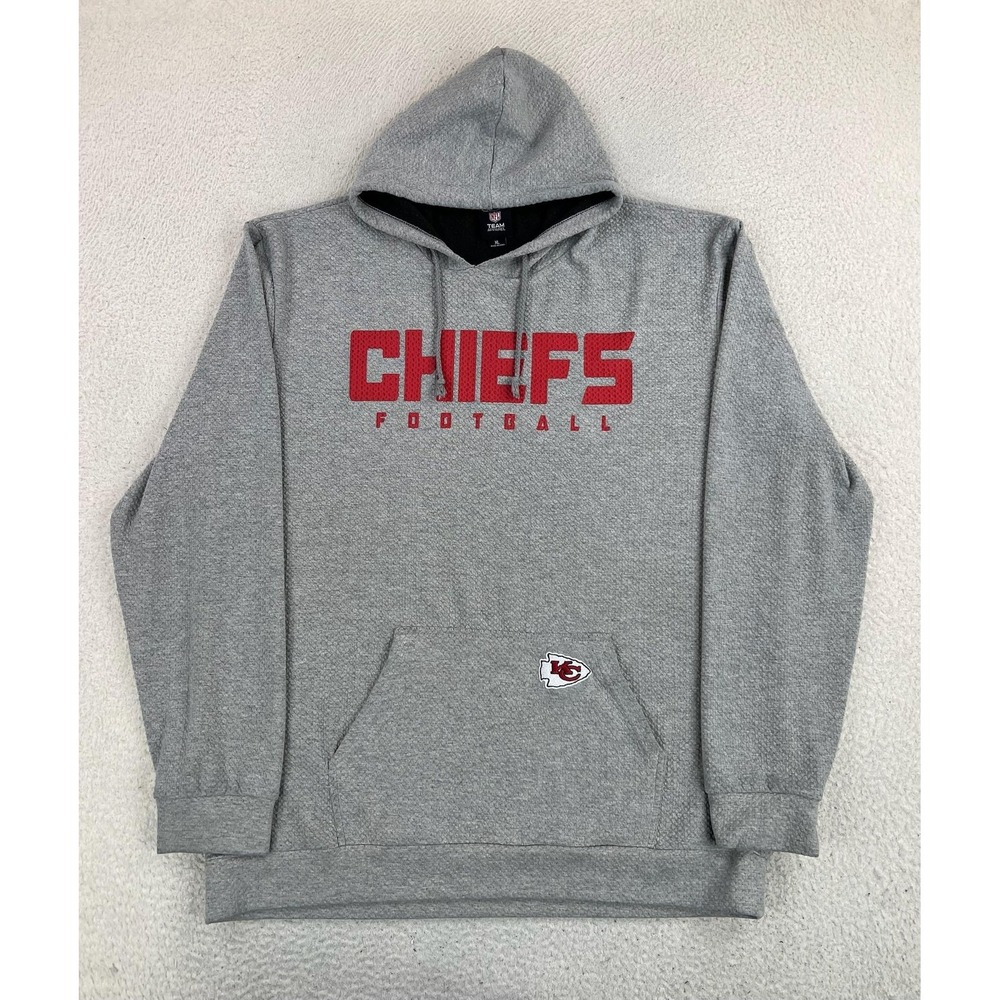 Kansas City Chiefs Hoodie Sweatshirt Mens XL Gray NFL Football NFL Team Apparel